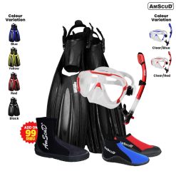 Paket Snorkling AmScud Open Heel Ballistic Dos