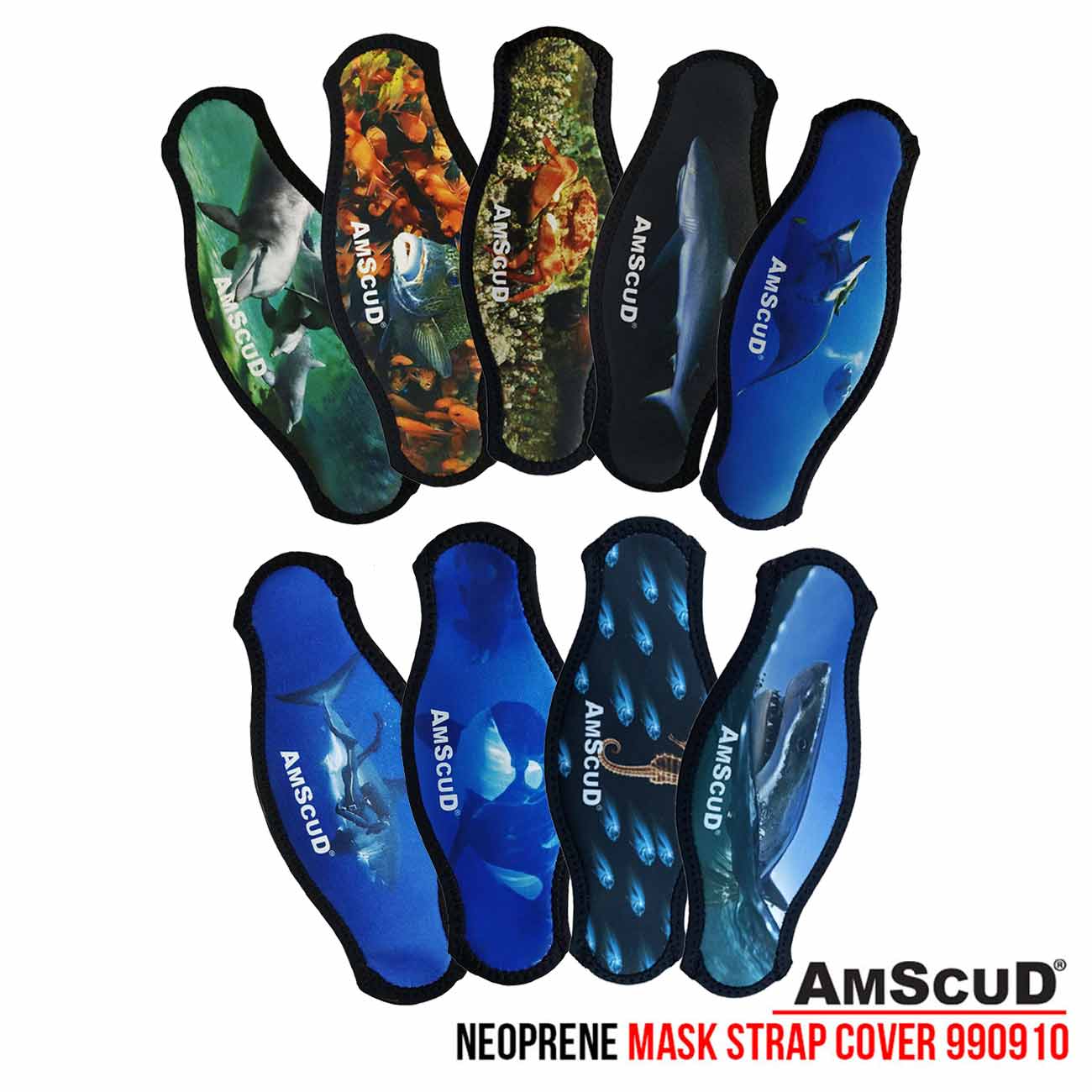 AmScuD Neoprene Cover Mask Strap Color Picture 990910