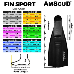 Alternative view of AmScuD Fin Full Foot Sport 99243x