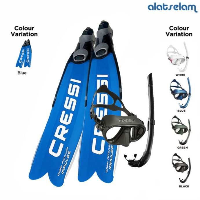 Paket Freediving Cressi Gara Modular Impulse Calibro