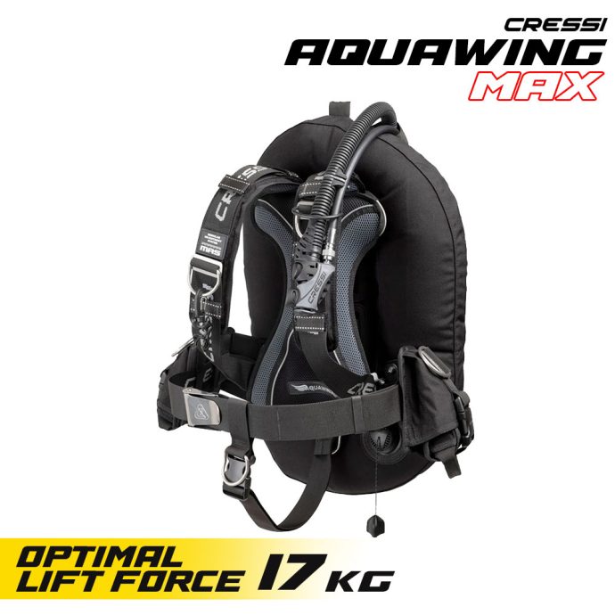 Cressi Aquawing Max B.C.D - High buoyancy + Universal size + Weight pocket IC790200