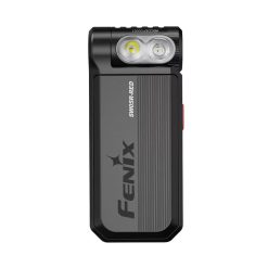 Fenix SW05R USB-C Rechargeable LED Clip Light - 150 Lumens - White and Red or 365nm UV LED - Uses Built-in 700mAh Li-ion Battery Pack - Black
