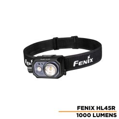 Fenix HL45R USB-C Rechargeable Multipurpose Focusable Headlamp - 1000 Lumens - Luminus SFT25R - Includes 1 x 1900mAh Li-ion Battery Pack