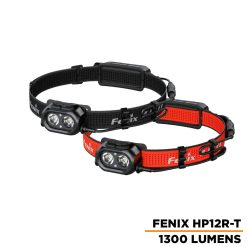 Fenix HP12R-T USB-C Rechargeable LED Headlamp - 1300 Lumens - 1 x Luminus SST25 and 1 x Luminus SST20 CRI80 - Includes 1 x 18650 - Black or Red
