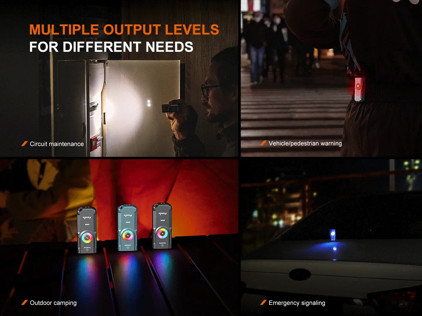 Fenix E06R Rechargeable LED Flashlight - 700 Lumens - Image 4