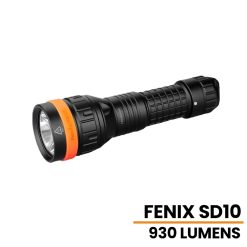 Fenix SD10 Diving Flashlight with Motion Control Technology - CREE XM-L2 T6 LED - Neutral White - 930 Lumens - Uses 2 x CR123A or 1 x 18650