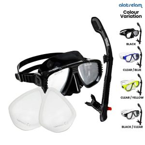 Paket Mask AmScuD Alpha Defender + 2pcs Lensa Minus