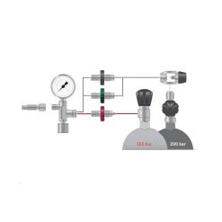 Alternative view of Spare Part Compressor Din To Yoke Adapter Bauer 79375