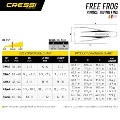 Alternative view of Fin Cressi Free Frog BLACK/BLACK – Pro Blade Stronger Lighter
